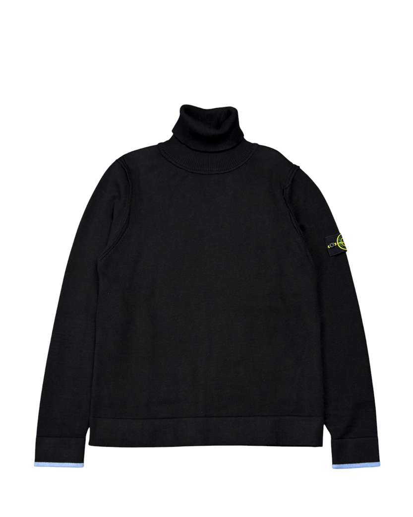 530A1 Mock Neck Sweater Black SI0231-BK