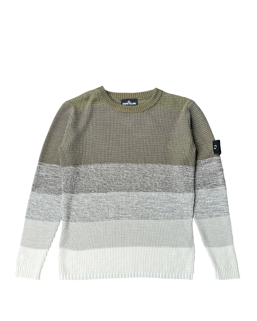507A4 Gradient Knit Sweater Shadow Project Olive SI0127-OL