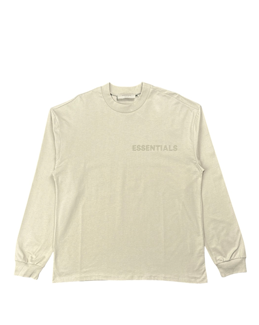 Fear Of God Essentials Cotton Jersey Long Sleeve Smoke Gray
