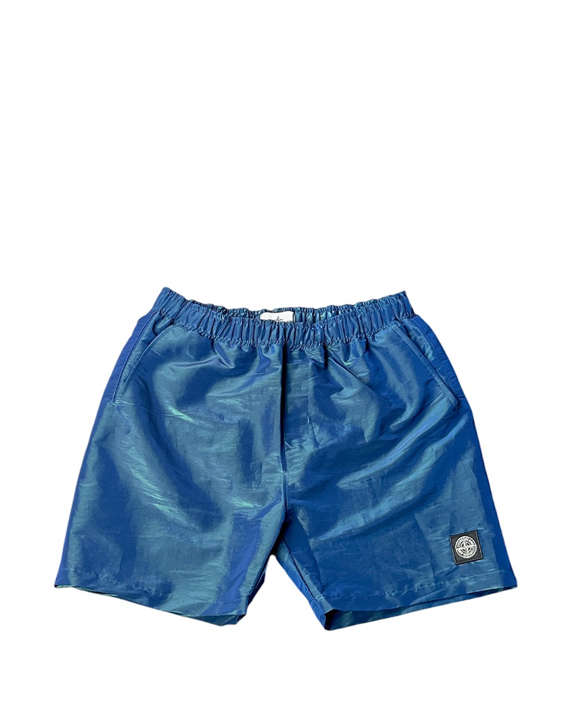 B0245 Nylon Metal Colour Shorts Navy SI0149-NA