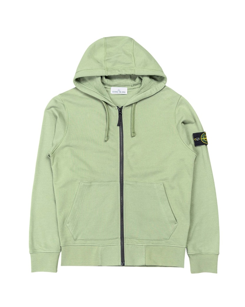 64251 Classic Zip Hooded Sweatshirt Sage Green SI0142-SGN