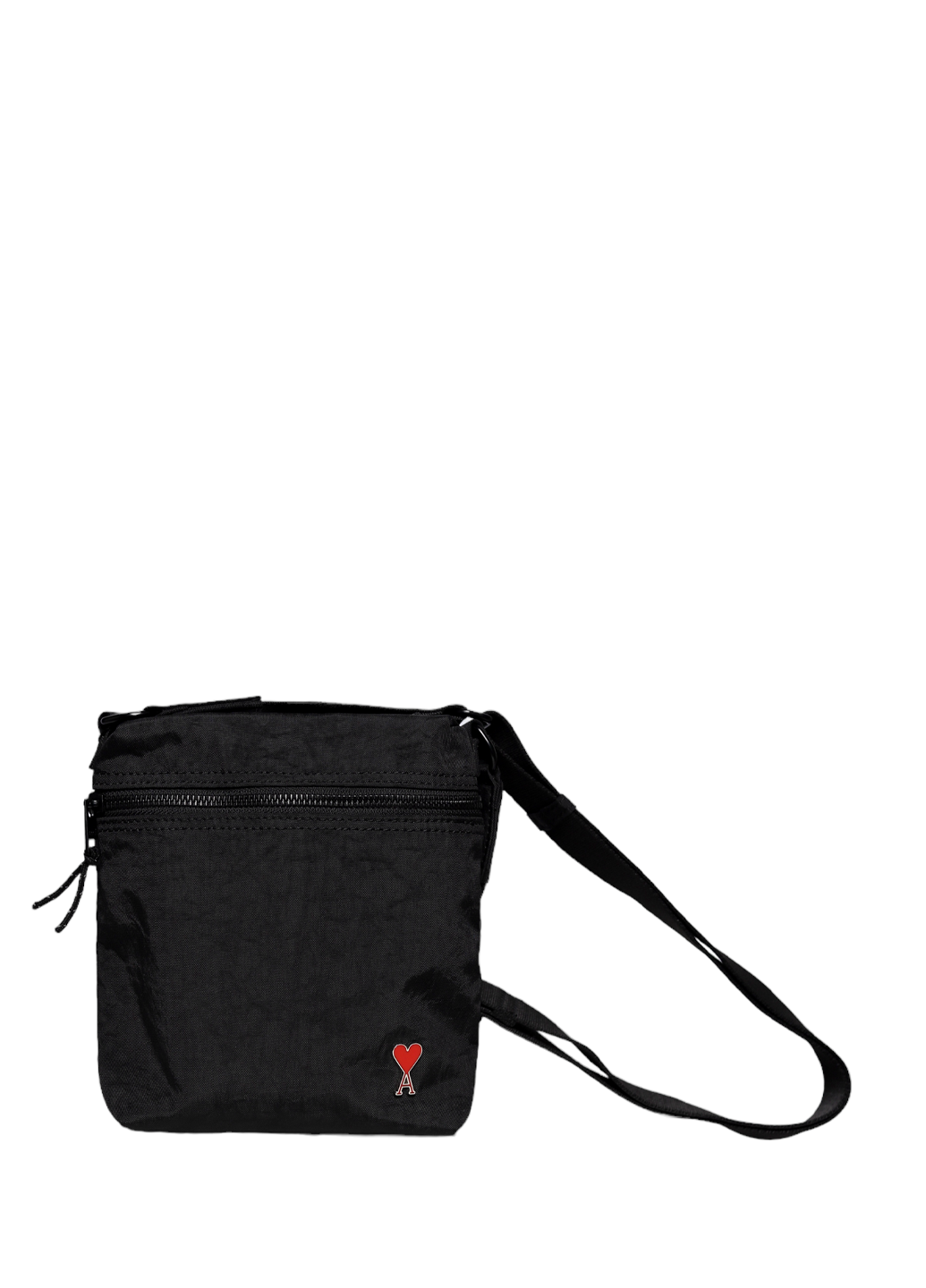 AMI Paris Crossbody Pocket Bag With Ami De Coeur Rivet