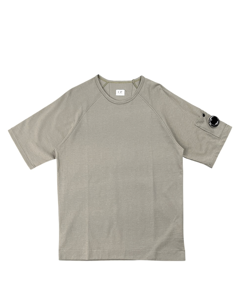 C.P. COMPANY Arm Lens Raglan T-Shirt Olive