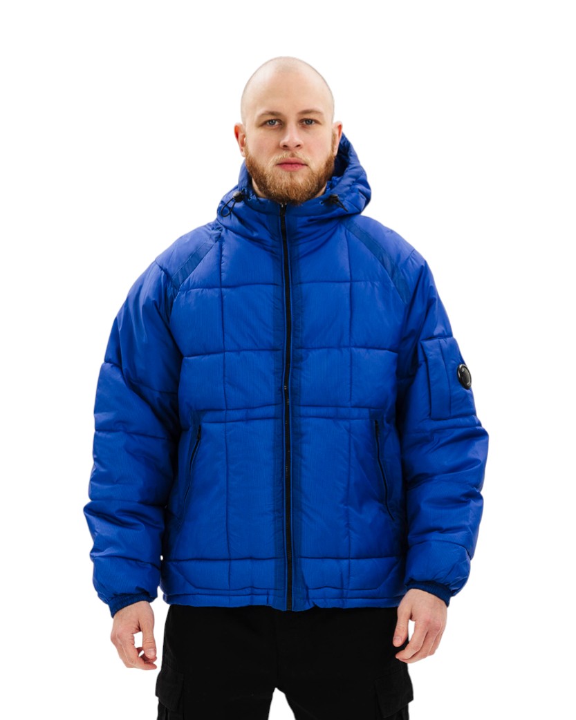 C.P. Company D.D. Shell Hooded Down Jacket Blue