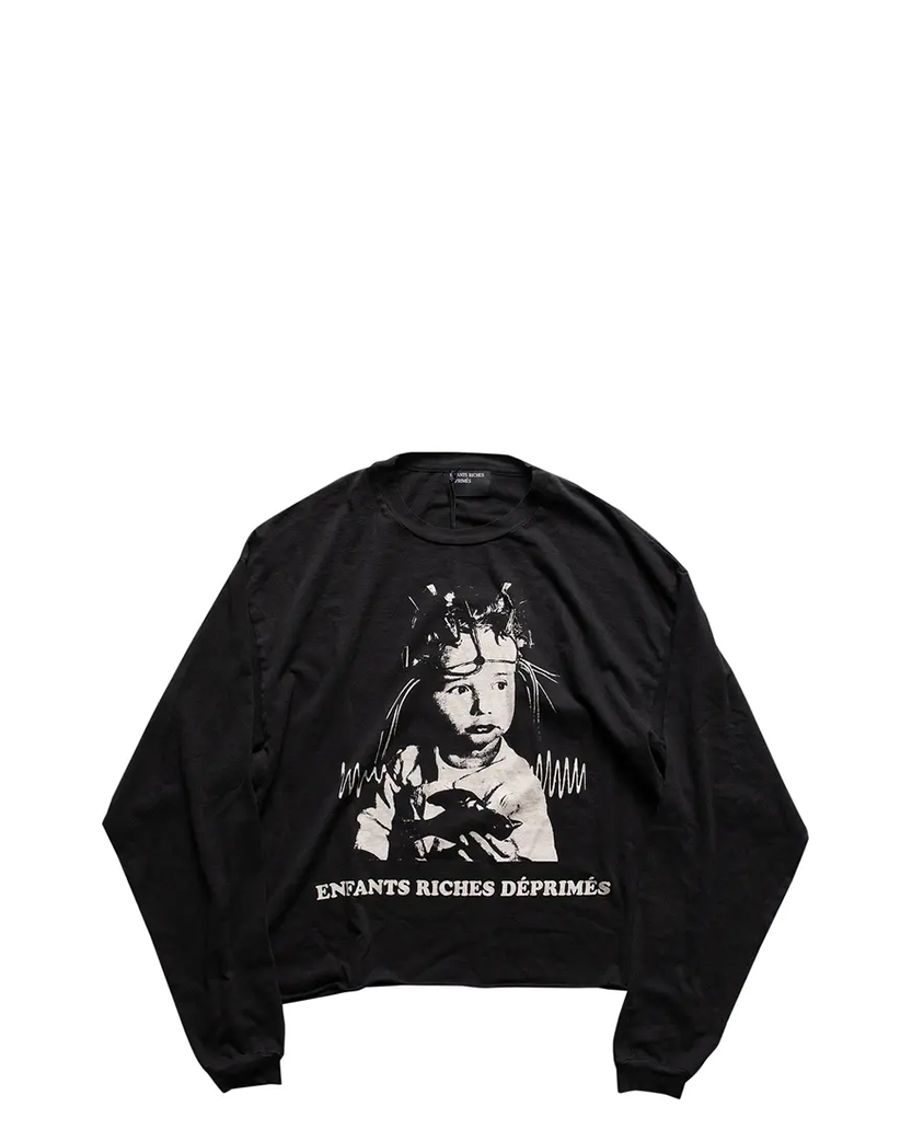 Enfants Riches Deprimes Shock Therapy Long Sleeve T-Shirt Faded Black