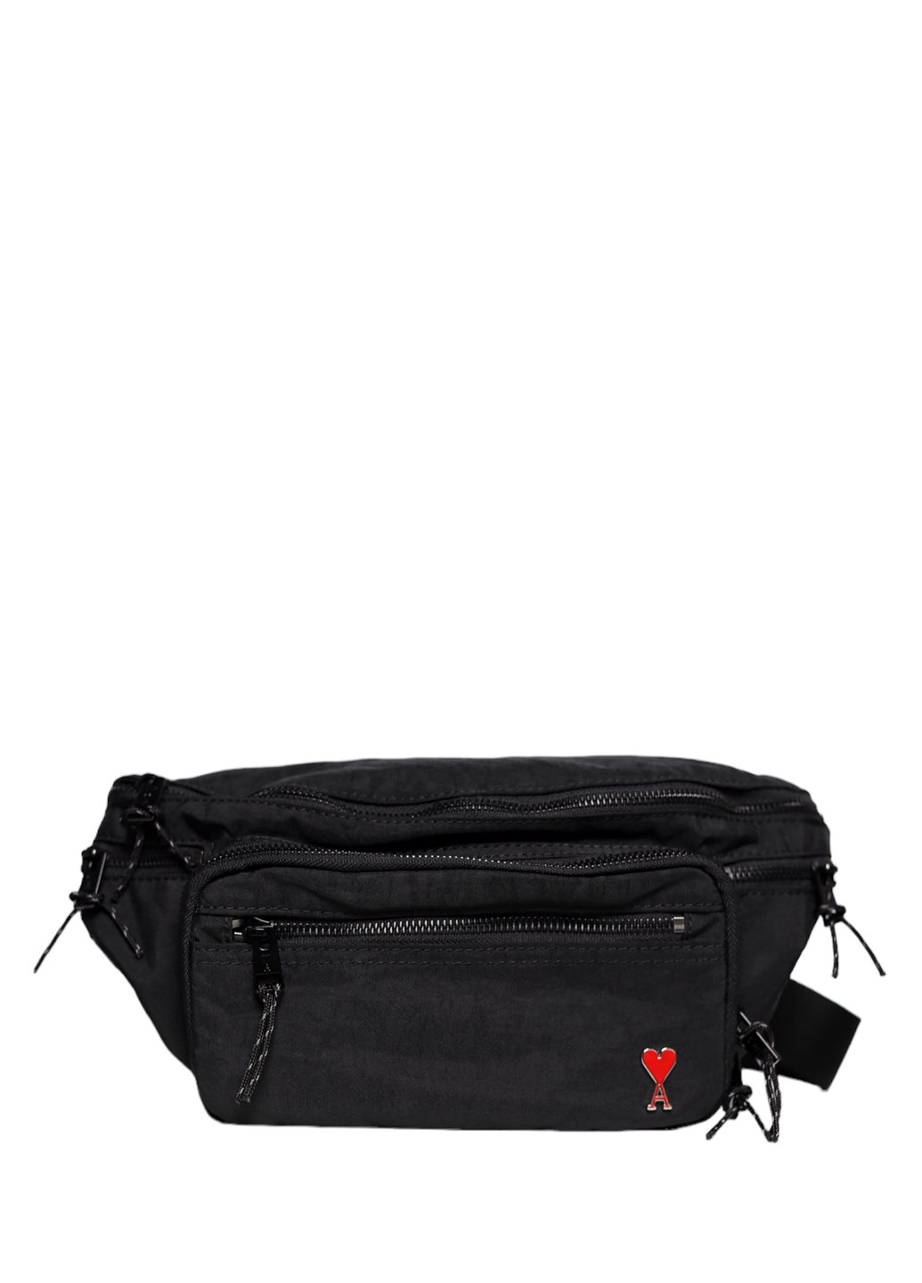 AMI Paris Ami De Coeur Bum Bag Black