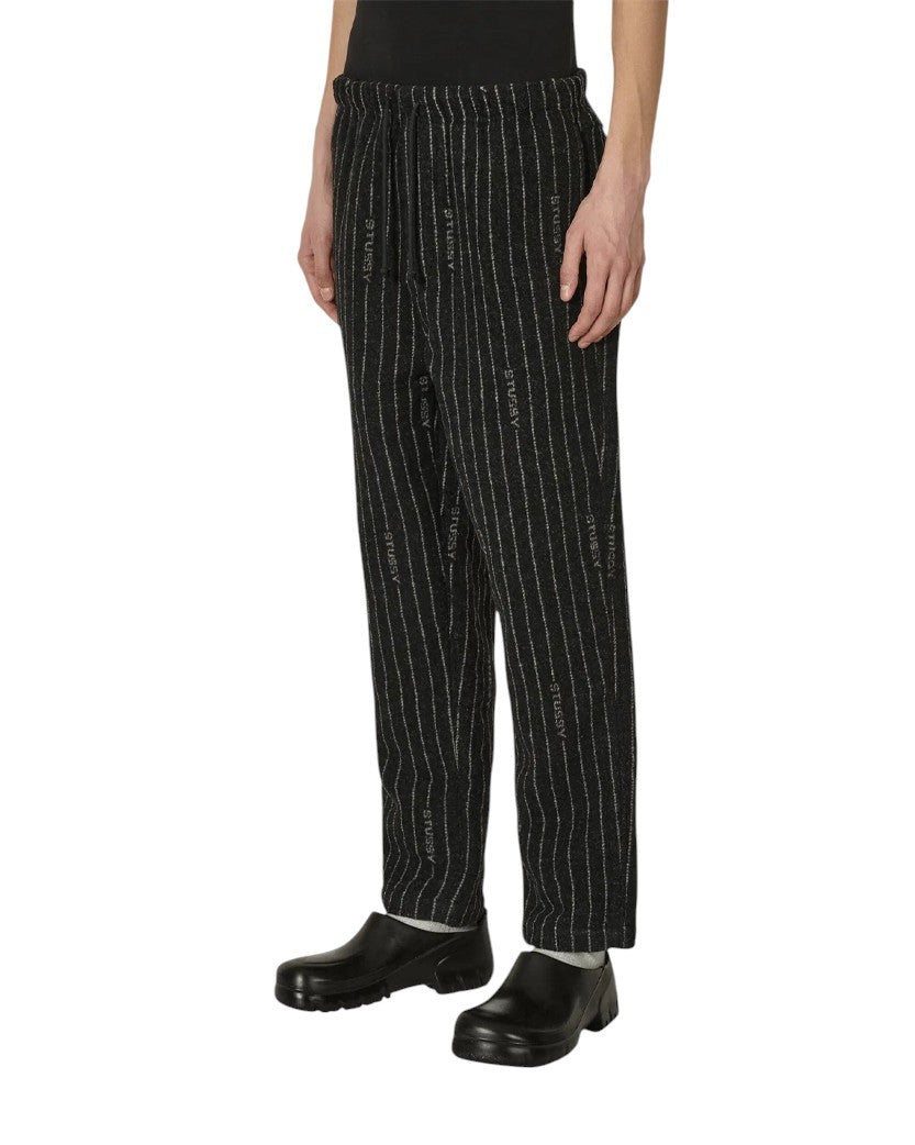 Nike x Stussy Stripe Wool Pants Black - UNIFORM