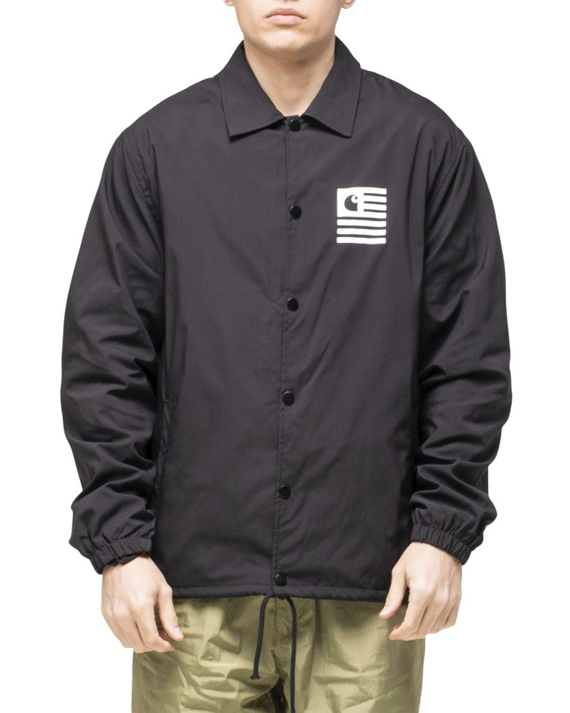 Carhartt WIP State Pile Coach Jacket Black - UNIFORM
