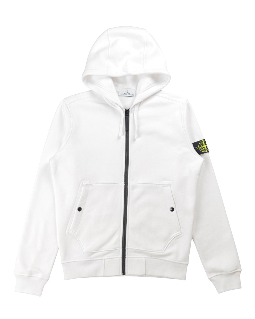 61620 Full-Zipper Hooded Sweatshirt White SI0130-WT