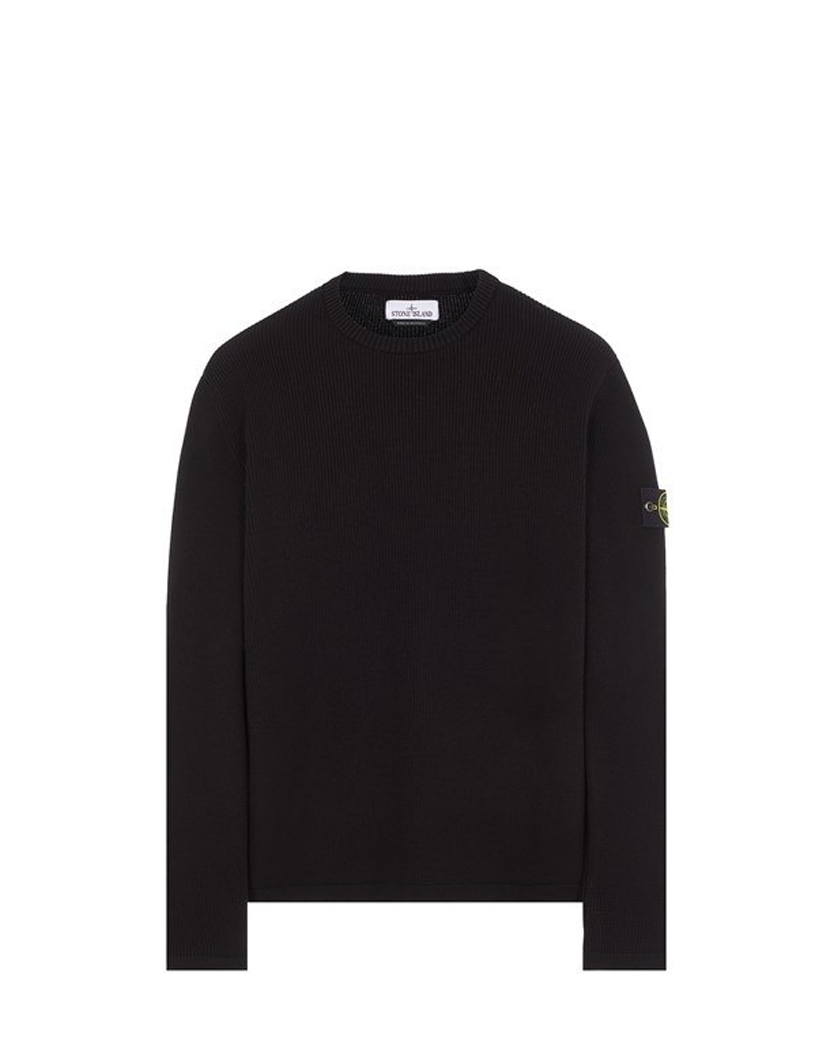 514D8 Ribbed Sweater Black SI0235-BK