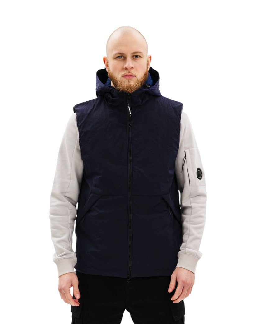 C.P. Company Goggle Padded Gilet Navy