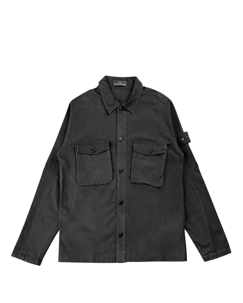 123F2 Ghost Piece Overshirt Black SI0106-BK