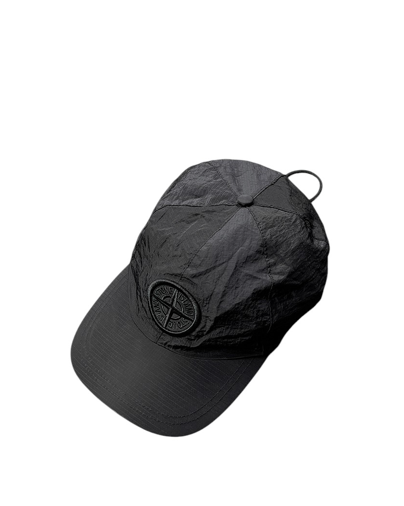 99576 Nylon Metal 6-Panel Cap Black SI0170-BK