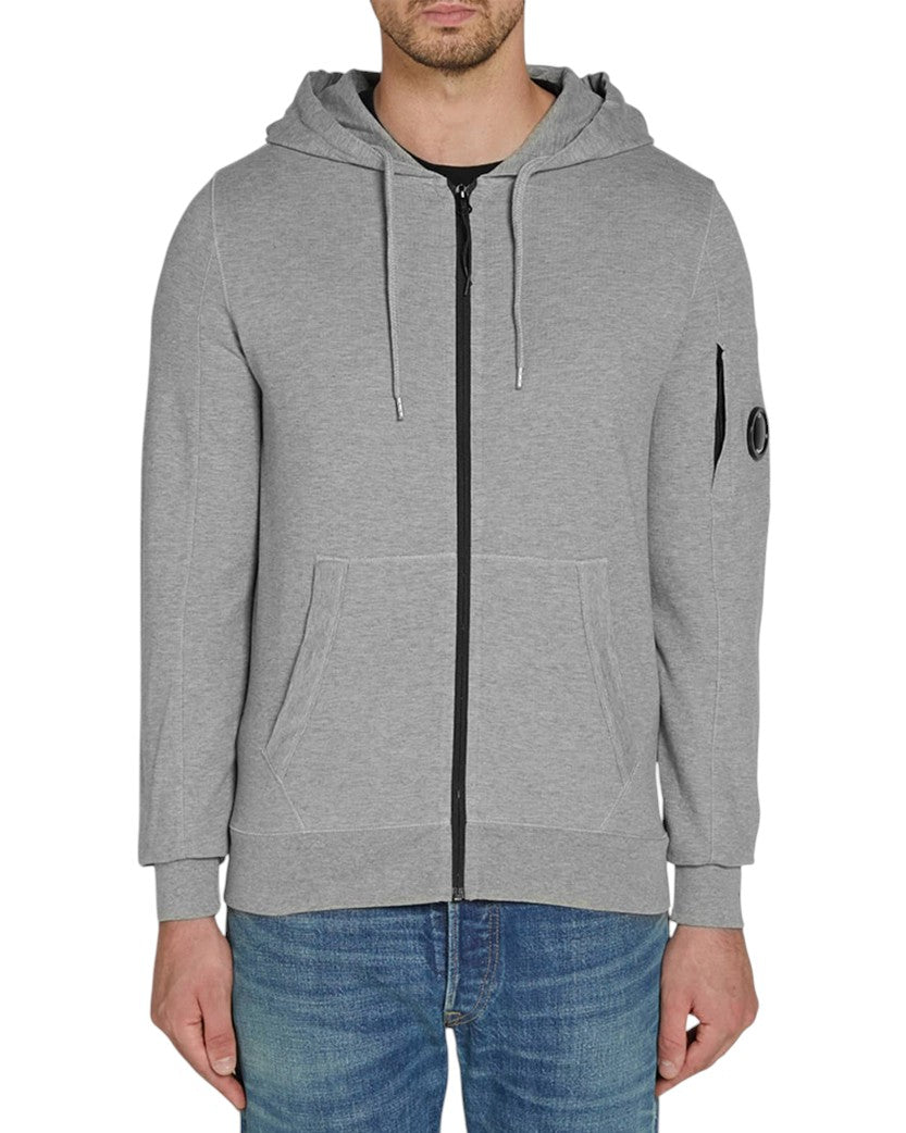 C.P. Company Fleece Zipper Hoodie Grey