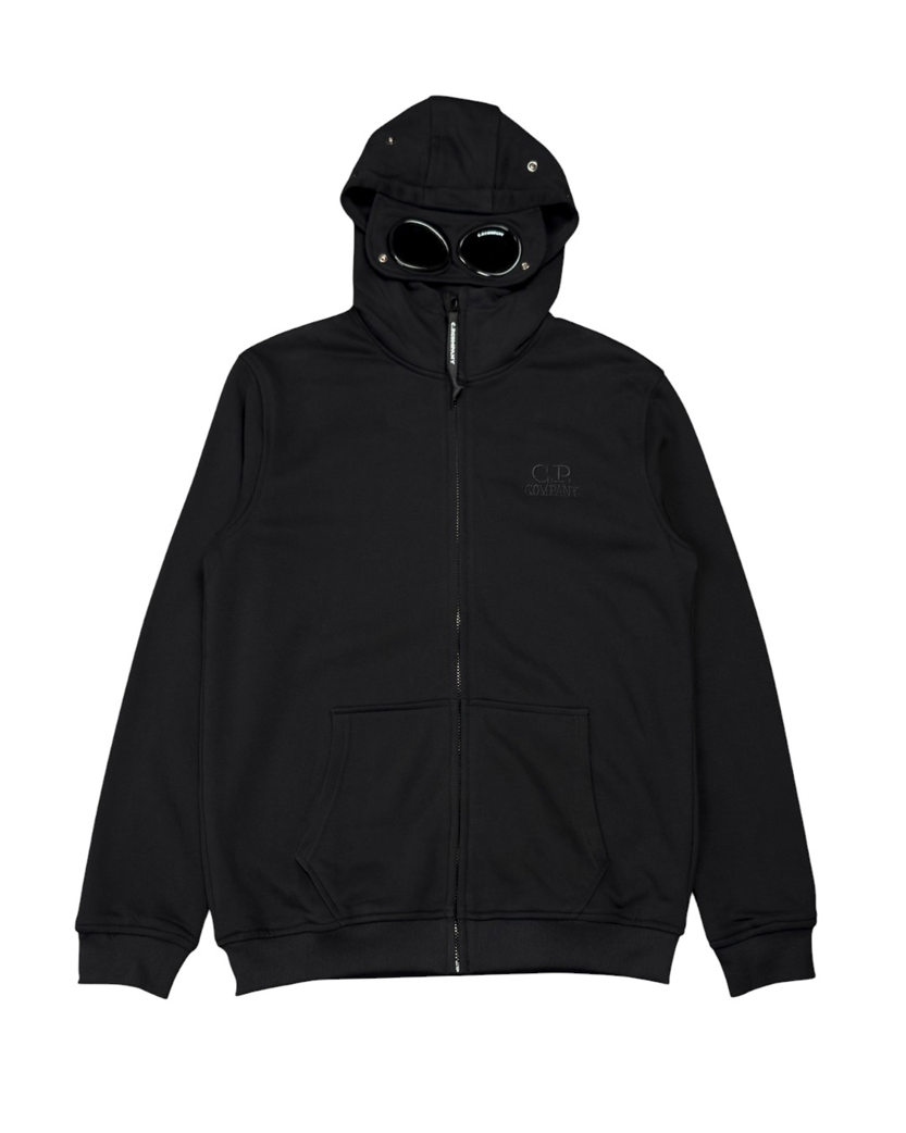 C.P. Company Goggle Zip Hoodie Black