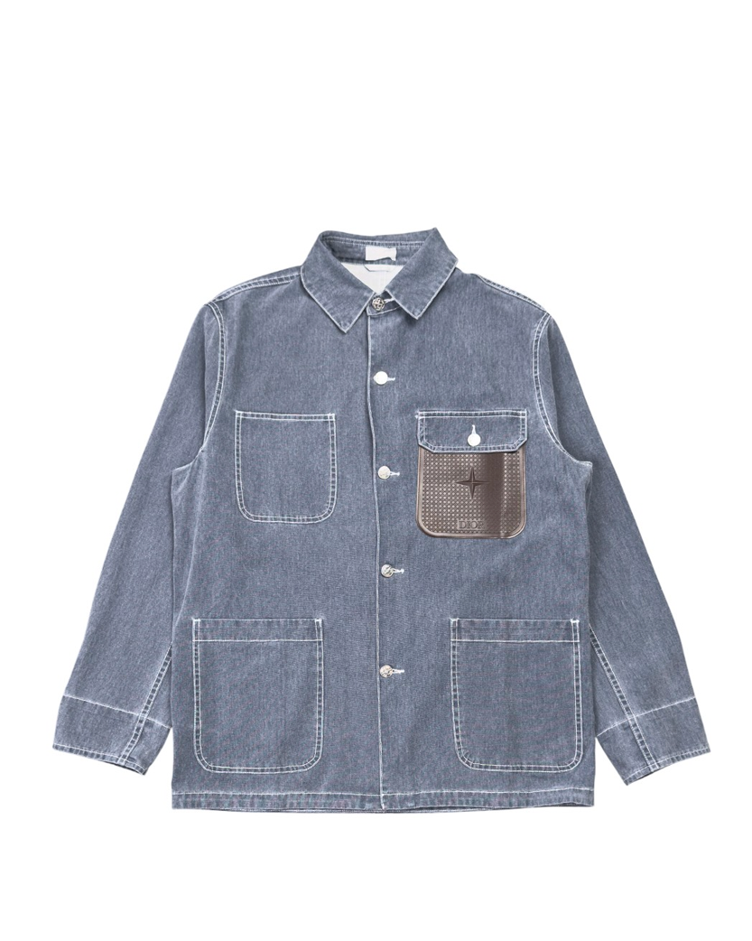 Stone Island x Dior Cotton Canvas Jacket Blue SI0215-BL