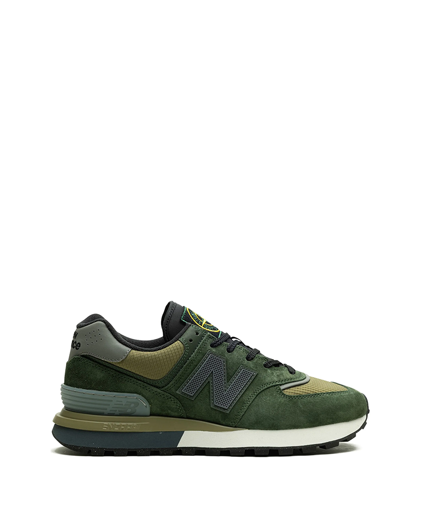 Stone Island x New Balance 574 Legacy Dark Green