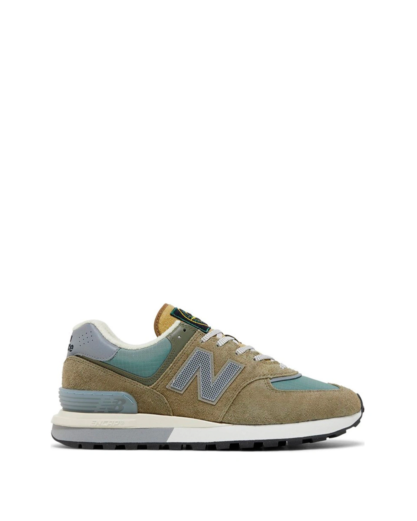 Stone Island x New Balance 574 Legacy Steel Blue