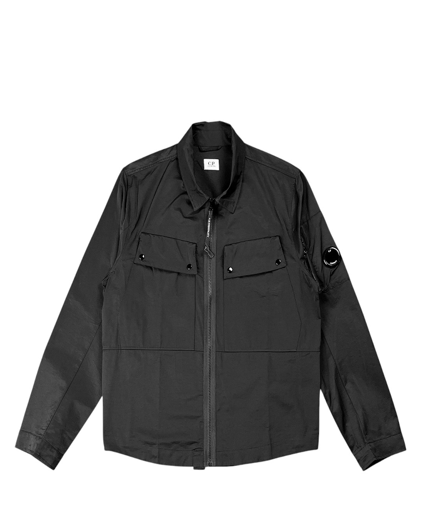 C.P. Company Tylon P Zip Overshirt Black - UNIFORM