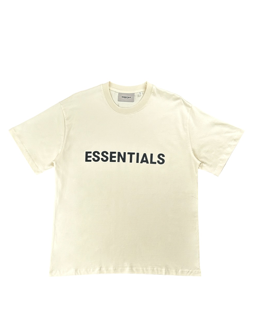 Fear Of God Essentials Front Logo T-Shirt Buttercream
