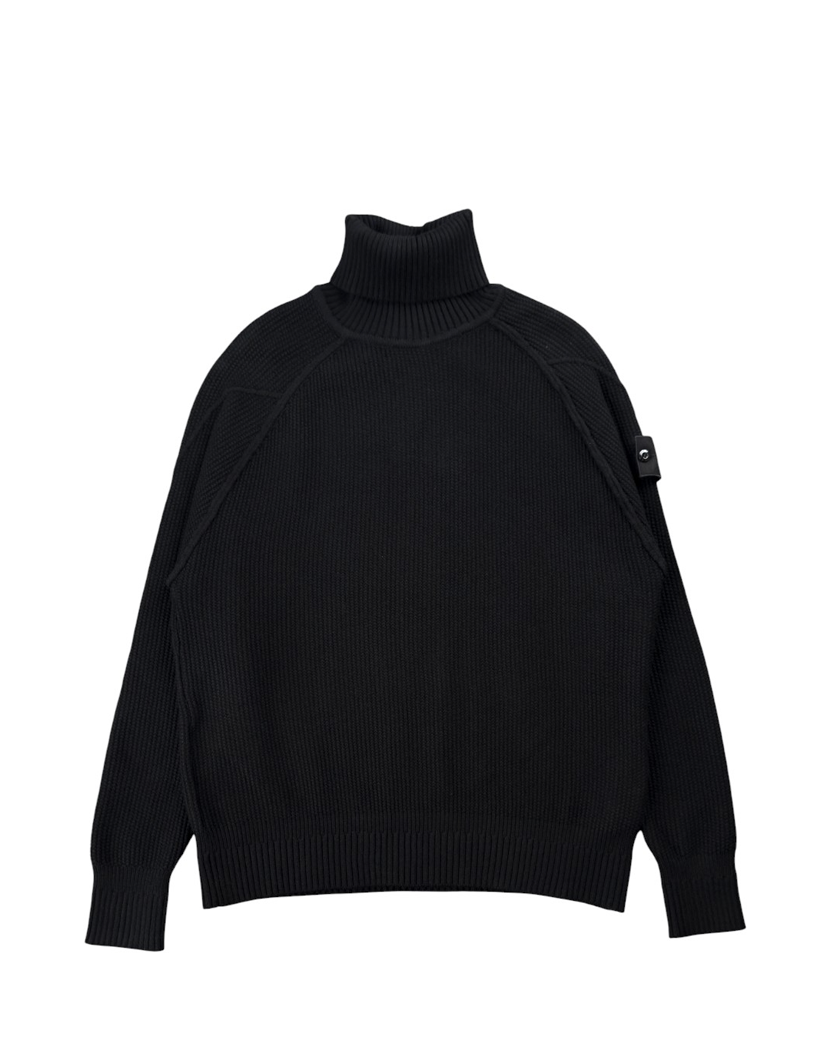 Ghost Piece Wool Roll-Neck Jumper Black SI0157-BK