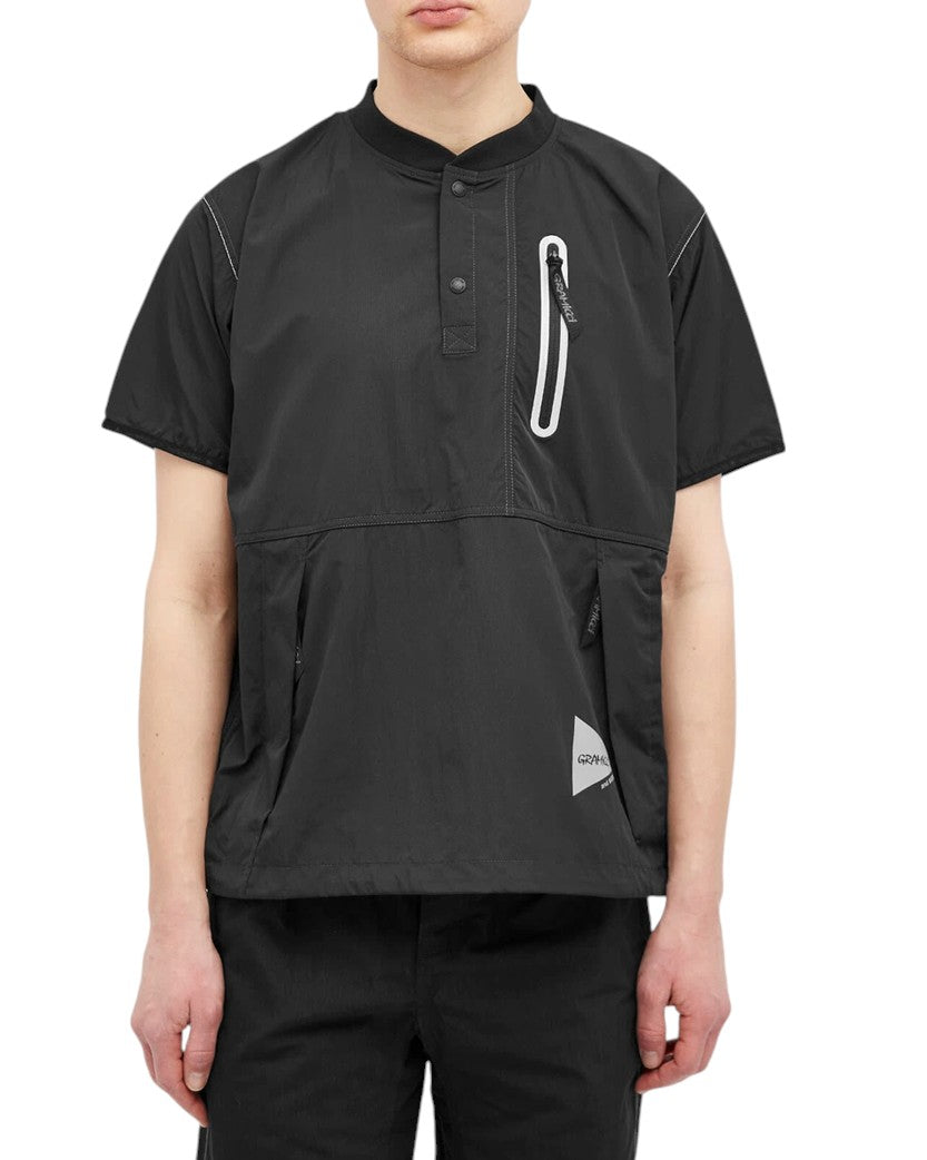 Gramicci x And Wander Patchwork Wind T-Shirt Black