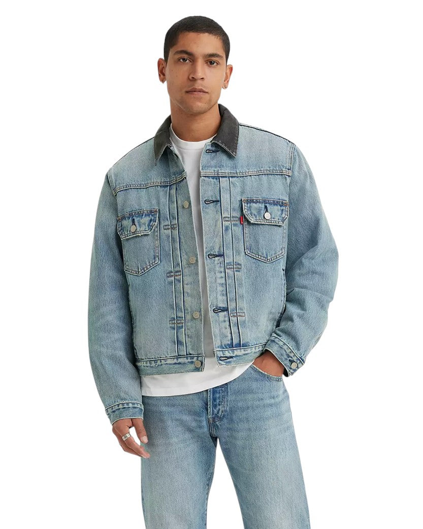 STUSSY & Levi's Embossed Trucker Jacket - UNIFORM
