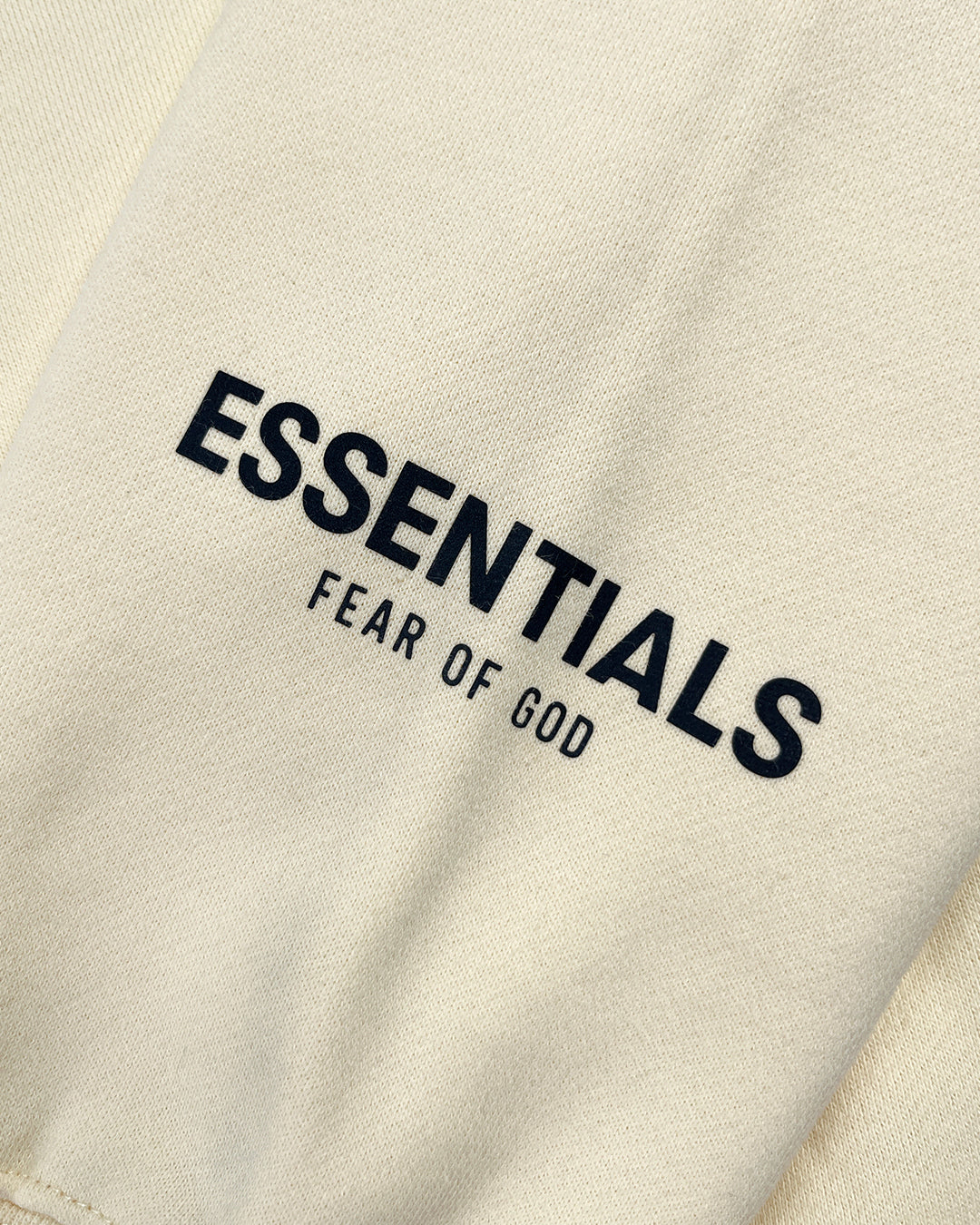 Fear of god essentials 2024 buttercream half zip