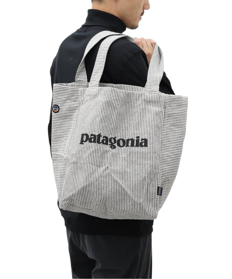 Patagonia Recycled Market Tote Stripes Grey