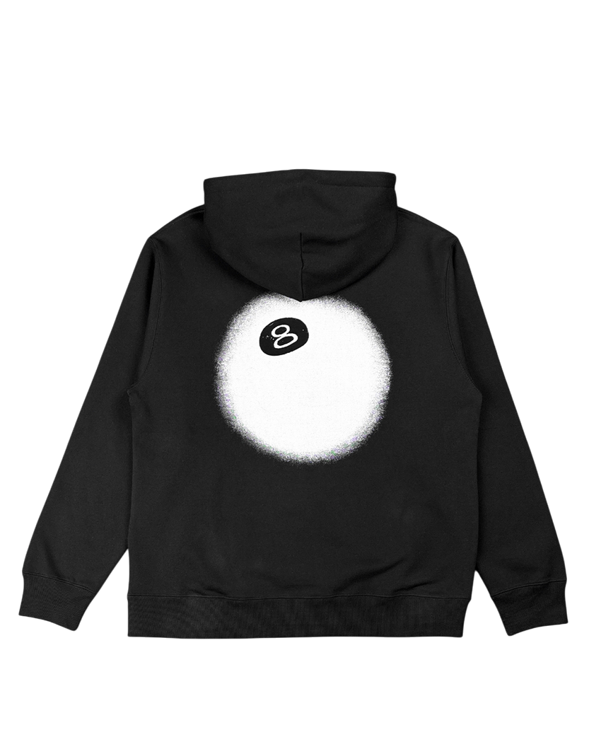 STUSSY 8 BALL FADE HOODIE Black M
