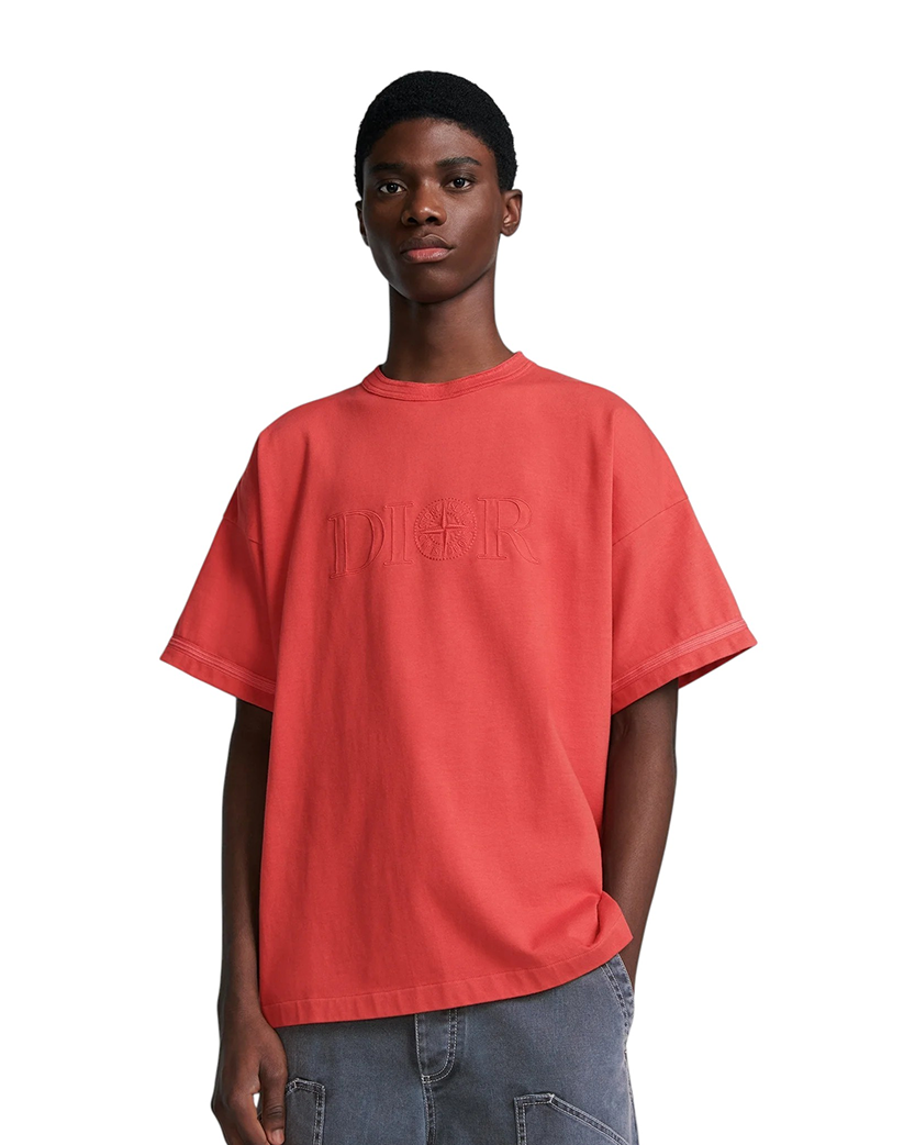 Stone Island x Dior Cotton Jersey T-Shirt Red SI0216-RD