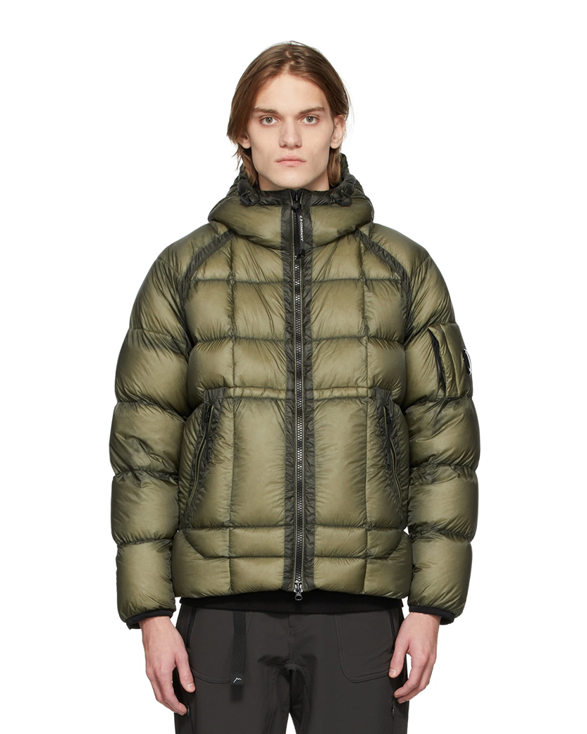 ジャケット・アウター cp company D.D. SHELL HOODED DOWN JACKET Куртка C.P. Company D.D. Shell Hooded Down Jacket Green - UNIFORM