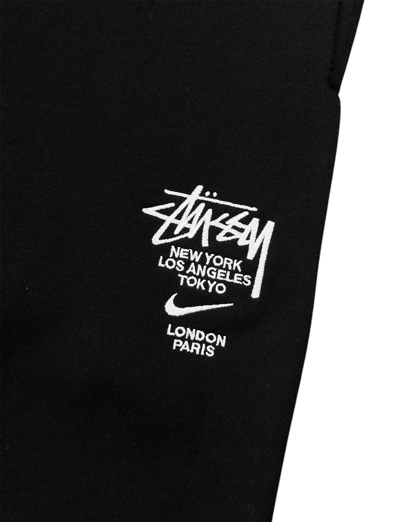 NIKE X STUSSY Fleece Pants Black - UNIFORM