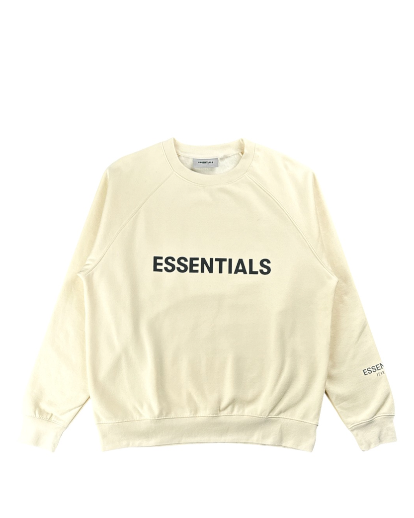 Fear Of God Essentials Crewneck Pullover Sweatshirt Buttercream