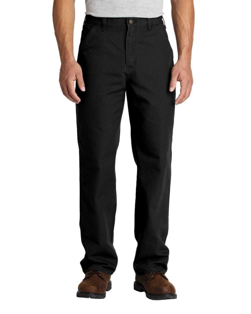 Carhartt WIP B11 Washed Duck Work Dungaree Black - UNIFORM