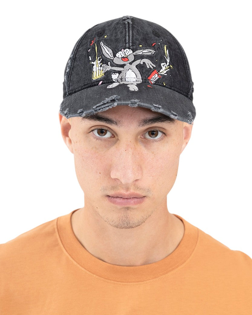 Martine Rose Bunny Cap Washed Black