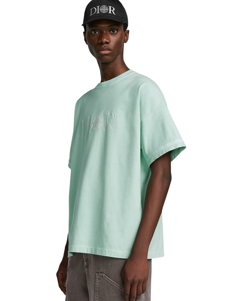Stone Island x Dior Cotton Jersey T-Shirt Light Green SI0216-LGN