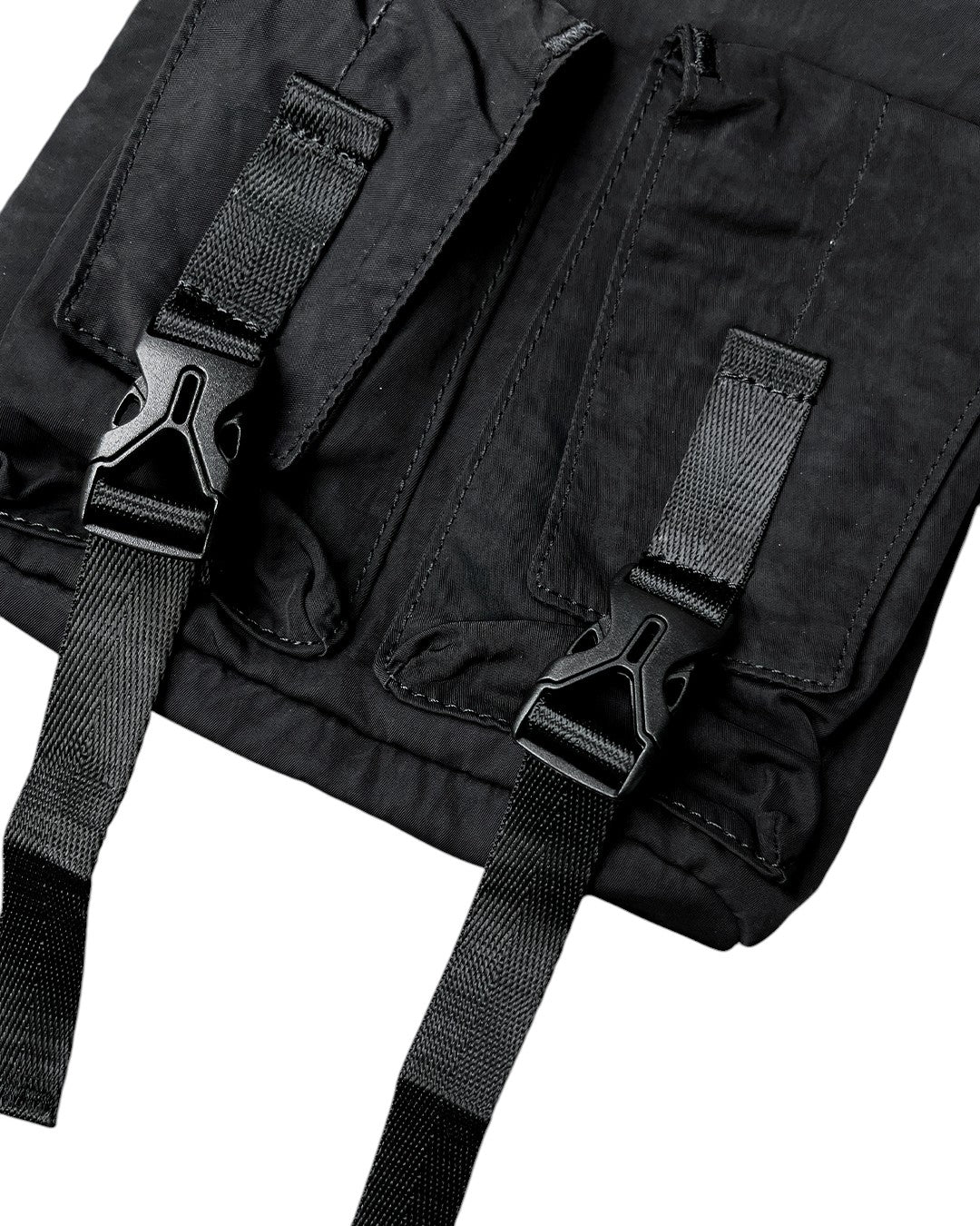 C.P. Company Black Nylon Crossbody Backpack Black - UNIFORM