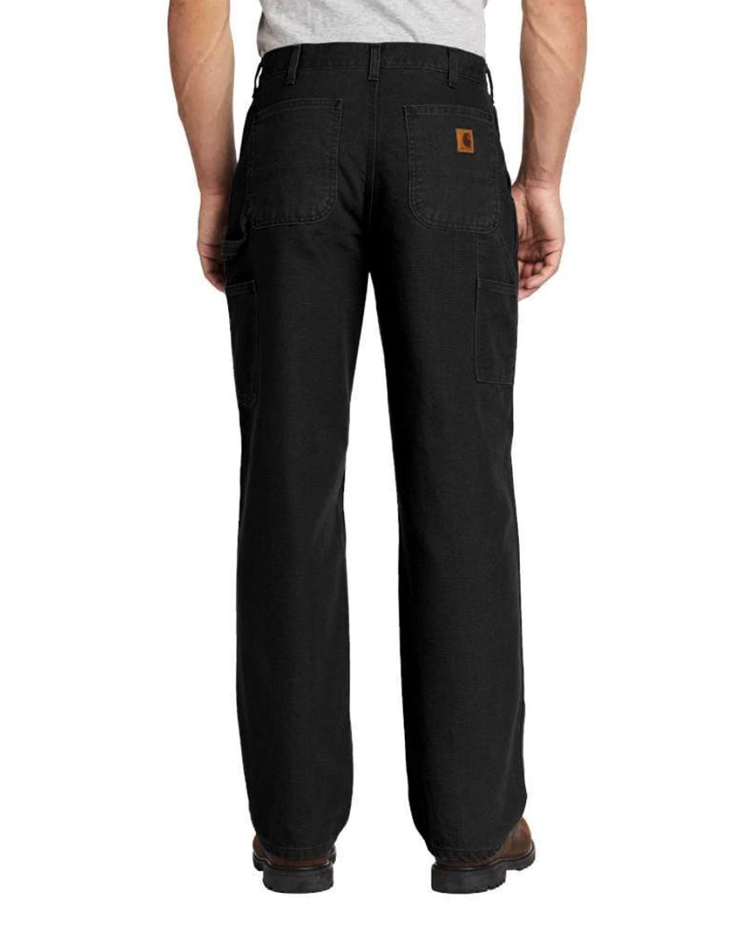 Carhartt WIP B11 Washed Duck Work Dungaree Black - UNIFORM