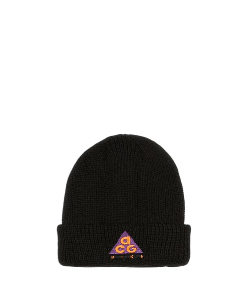 Nike ACG Beanie Black Logo Purple - UNIFORM