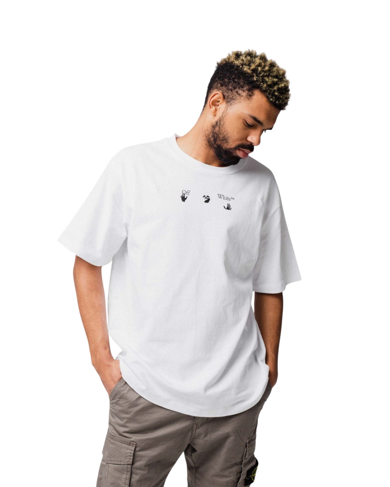 OFF-WHITE Spray Logo Tee White