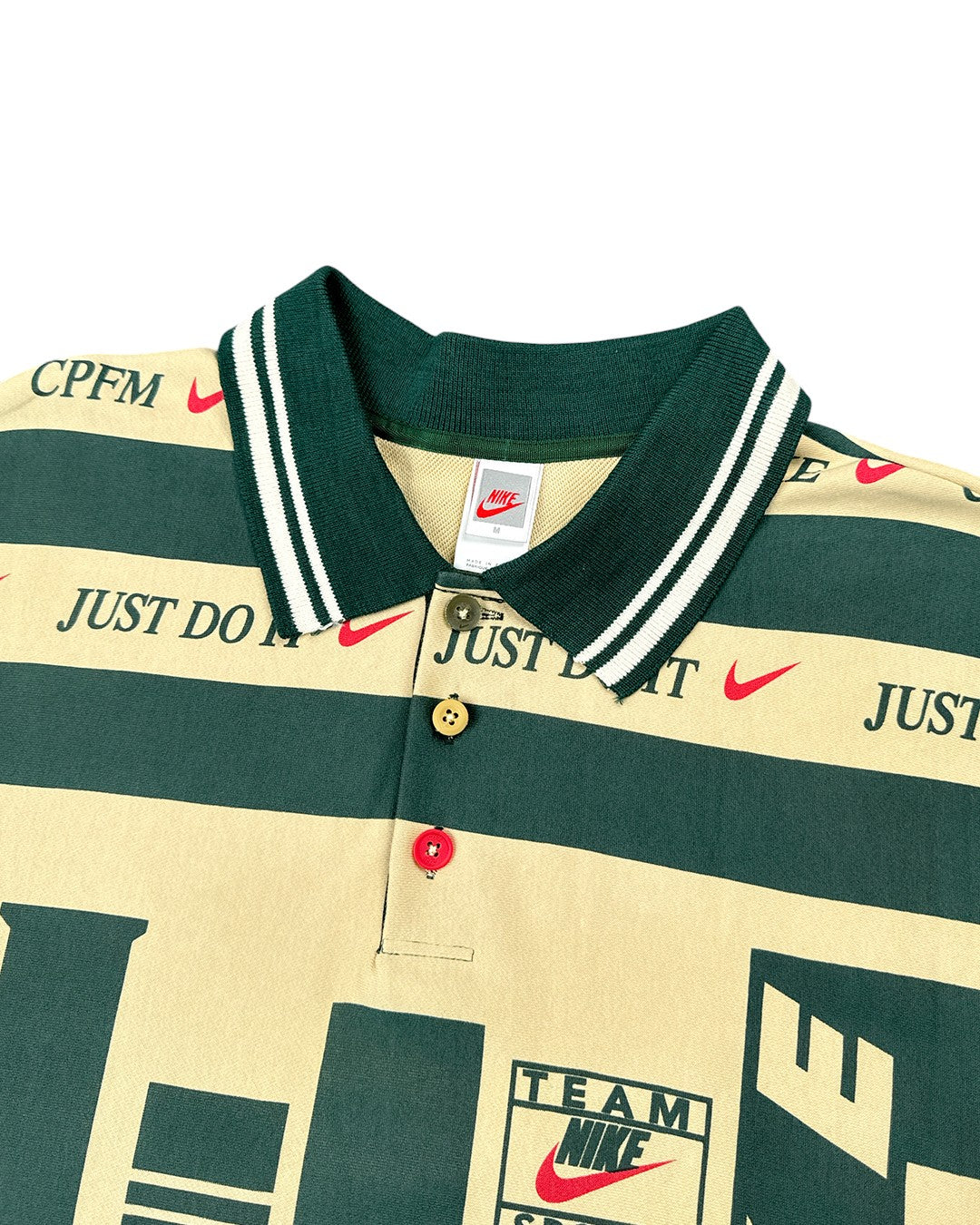 nike x cactus plant flea market longsleeve polo natural