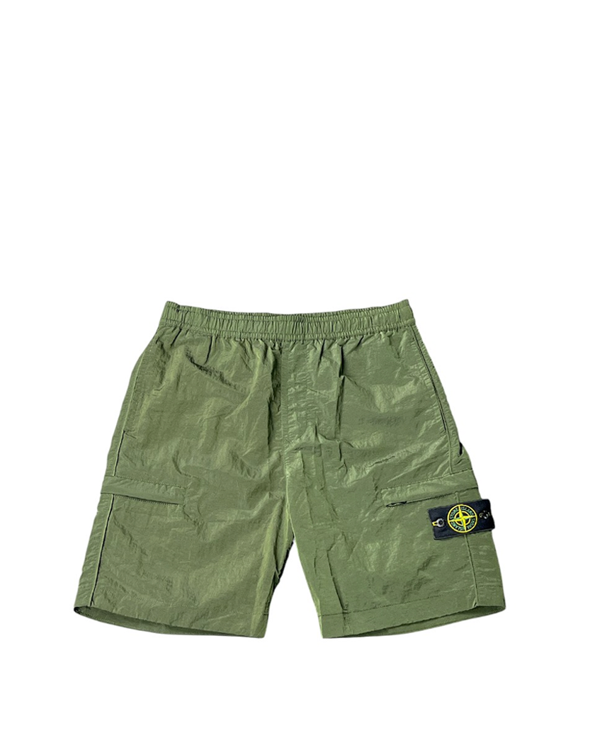 L1721 Nylon Metal Econyl Bermuda Shorts Olive SI0153-OL