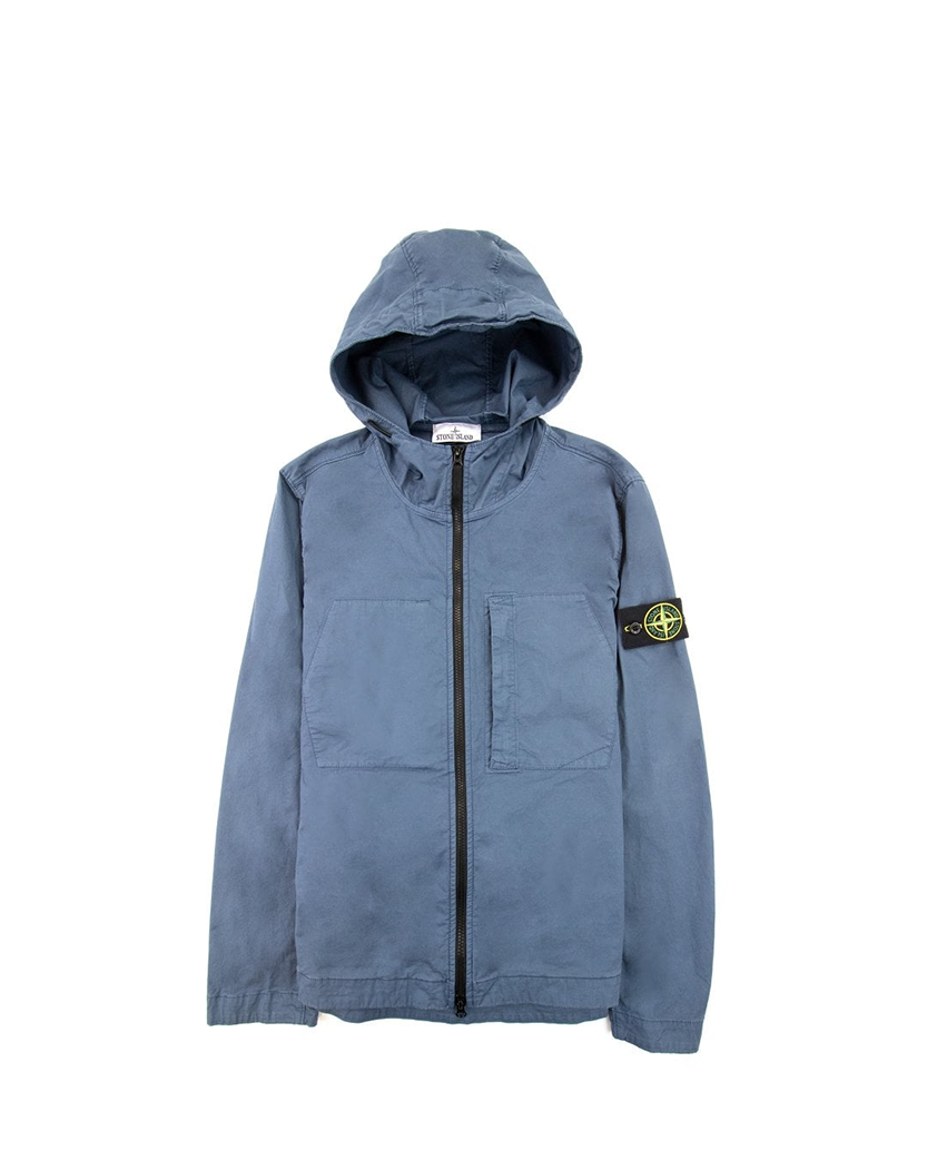 43310 Supima Cotton Overshirt Blue SI0244-BL