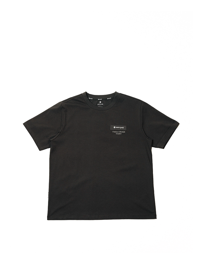 Snow Peak Patch Logo T-Shirt Grey