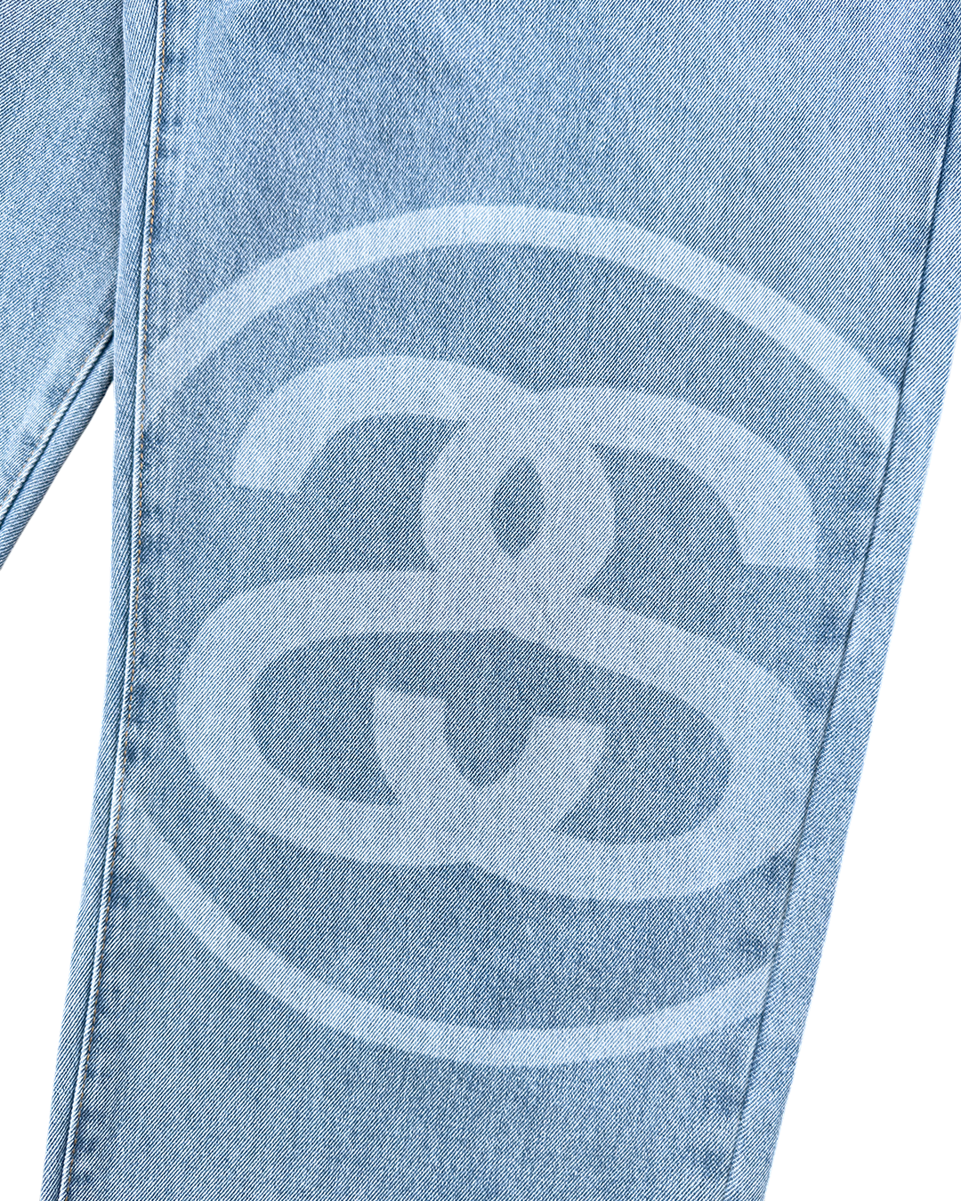 STUSSY SS-Link Big Ol' Jeans Light Blue - UNIFORM