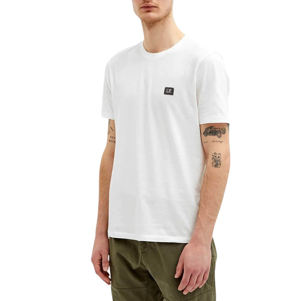 C.P. COMPANY Jersey Small Label T-shirt White