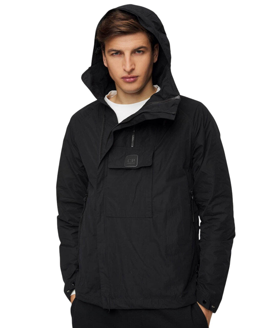 C.P. Company Asymmetric Jacket With Pocket Black
