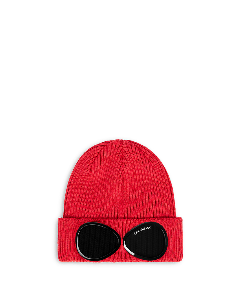 C.P. Company Goggle Beanie Red