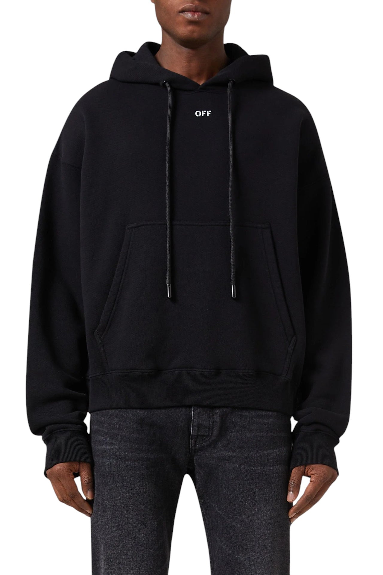 Off-White Double Moon Arrow Skate Hoodie Black